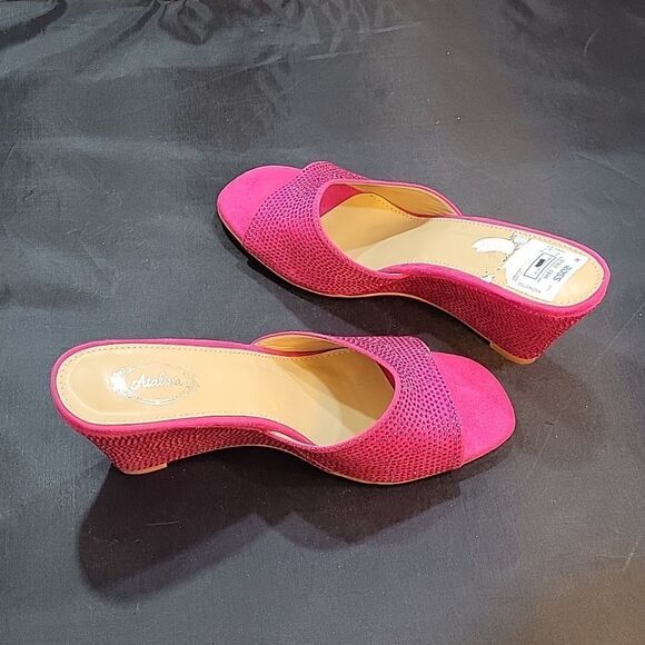 BRAND NEW ATALINA STUDDED EMBELLISHMENTS OPEN TOE SLIP-ON WOMEN"S SANDAL - Picture 7 of 16